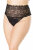 Coquette Ouvert Lace Panty - Black