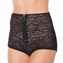 Coquette High Waist Shorts - Black