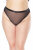 Coquette High-waist Mesh Panties Ouvert - Black