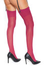 Coquette Suspender Stockings - Raspberry