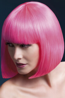 Fever Bob Wig ELISE, medium length - Neon Pink