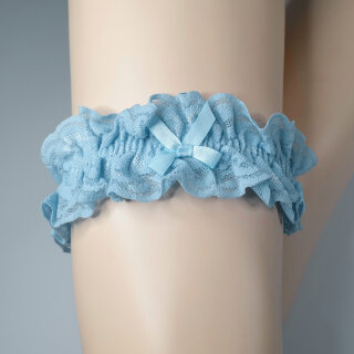 Glamory Lace Garter - Light Blue