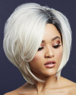 Fever Asymmetric Bob Wig SAVANNA - Ice Blonde