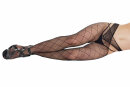 Coquette Fishnet Tights with Diamond Net Pattern - Black