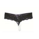 Darque Lace/Wetlook Panty with Chain Crotch