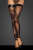 Noir Handmade Mesh Stockings F243 - Black