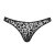 Noir Handmade Leopard Mesh String P011 - Black