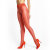 missO Crotchless Tights P101 With Lace - Red