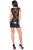 Patrice Catanzaro Wet Look Mini Dress PAULA - Black