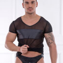 Patrice Catanzaro Mesh T-Shirt FABIEN - Black