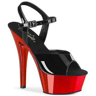 Pleaser KISS-209 - Black/Chrome Red