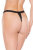 Darque Adjustable Patent Thong - Black