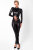 Noir Handmade Powerwetlook Catsuit with metal ring CAGED F319