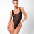 Noir Handmade Mesh Thong Bodysuit PAPARAZZI F322