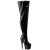 Pleaser ADORE-3000WCF (Wide shaft) - Patent Black