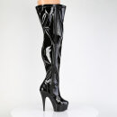 Pleaser DELIGHT-3000WCF (Wide shaft) - Patent Black