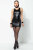 Patrice Catanzaro Convertible Wetlook Minidress FELINE