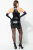 Patrice Catanzaro Wetlook Minidress with vinyl waist