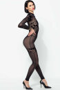 Patrice Catanzaro Mesh Catsuit with Floral Details