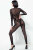 Patrice Catanzaro Mesh Catsuit with Floral Details