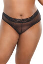 Coquette Booty Short with Lace - Black