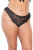 Coquette Brazilian Lace Briefs - Black