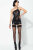 Patrice Catanzaro Faux Leather Bodysuit with Mesh PANTHERE