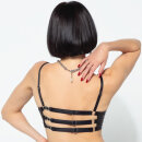 Patrice Catanzaro Faux Leather Bra with Suspender Clasps