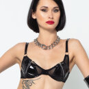 Patrice Catanzaro Vinyl Mesh Bra with Zippers