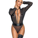 Noir Handmade Longsleeve Mesh Bodysuit F328