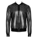 Noir Handmade Powerwetlook Bomber Jacket H076