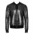 Noir Handmade Powerwetlook Bomber Jacket H076