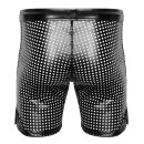 Noir Handmade Laser Cut Powerwetlook Biker Shorts H077