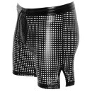 Noir Handmade Laser Cut Powerwetlook Biker Shorts H077