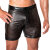 Noir Handmade Laser Cut Powerwetlook Biker Shorts H077