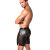 Noir Handmade Laser Cut Powerwetlook Biker Shorts H077