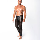 Noir Handmade Laser Cut Powerwetlook Trousers H078