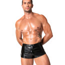 Noir Handmade Powerwetlook Shorts H080 - Black