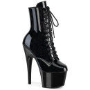 Pleaser ADORE-1020BLG - Patent Black / Glitter Blue