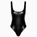 Noir Handmade Powerwetlook Bodysuit F333 - Black