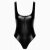 Noir Handmade Powerwetlook Bodysuit F333 - Black