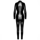 Noir Handmade Powerwetlook Catsuit with 3-Way Zipper F331