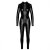 Noir Handmade Powerwetlook Catsuit with 3-Way Zipper F331