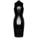 Noir Handmade Sleeveless Powerwetlook Midi Dress  F337