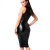 Noir Handmade Sleeveless Powerwetlook Midi Dress  F337