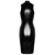 Noir Handmade Sleeveless Powerwetlook Midi Dress  F337