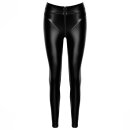 Noir Handmade Powerwetlook Leggins with Zipper F332