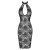 Noir Handmade Transparent Lace Halterneck Midi Dress F338