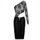 Noir Handmade Powerwetlook Lace Midi Dress EROTICA F339