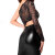 Noir Handmade Powerwetlook Lace Midi Dress EROTICA F339